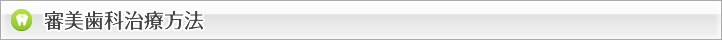 審美歯科治療方法